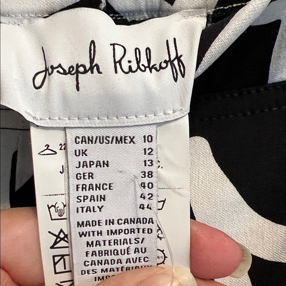 Joseph Ribkoff Black and White Ankle Pants - Picture 6 of 6